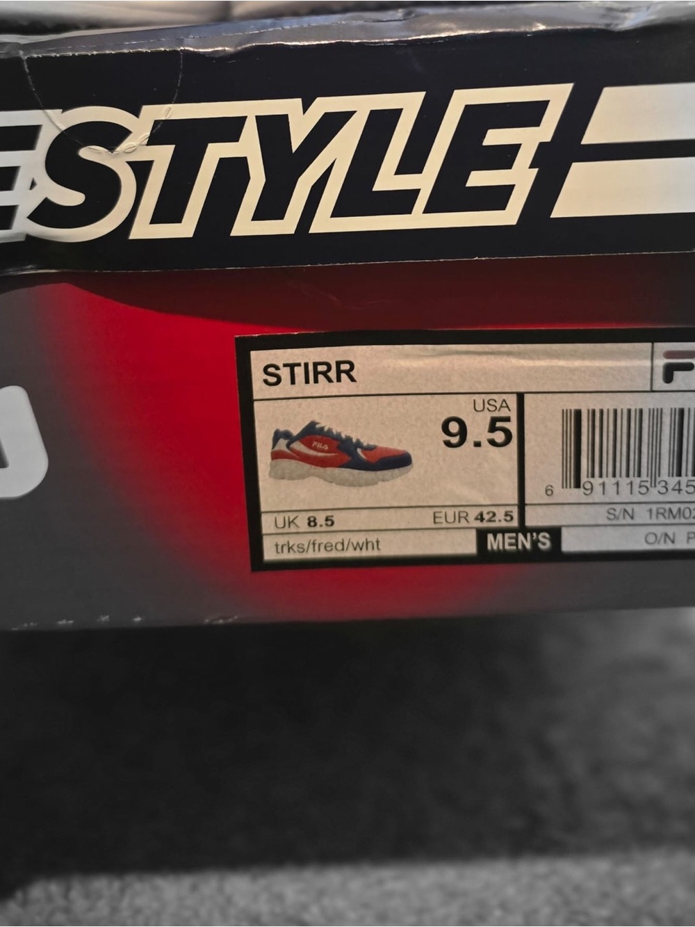 Fila Stirr Men's Sneakers - Red, White, Navy